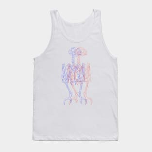 Owl Skeleton In 3D Tank Top